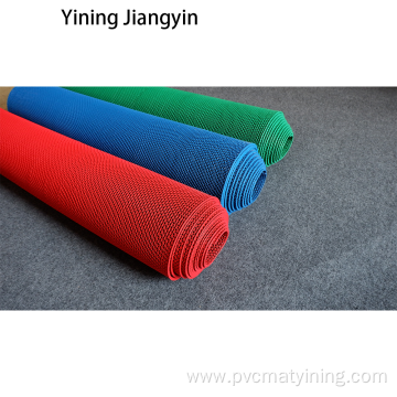 Plastic protective floor covering